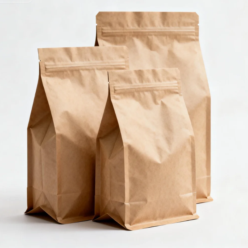 kraft stand up pouches black