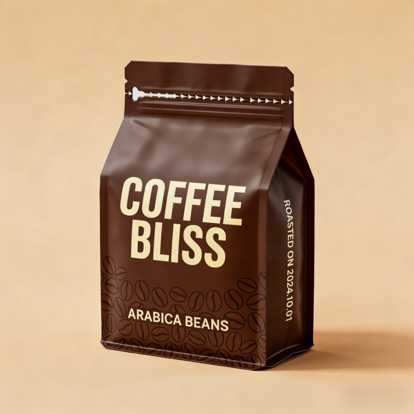 coffee bean flat bottom pouch (6)