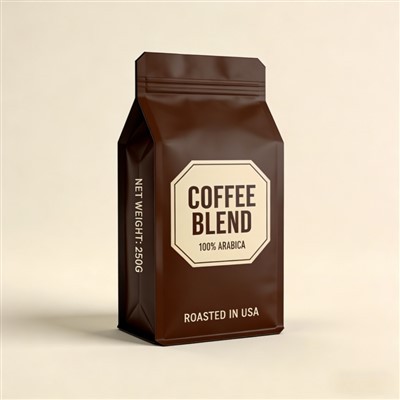 Kaffeebeutel mit flachem Boden